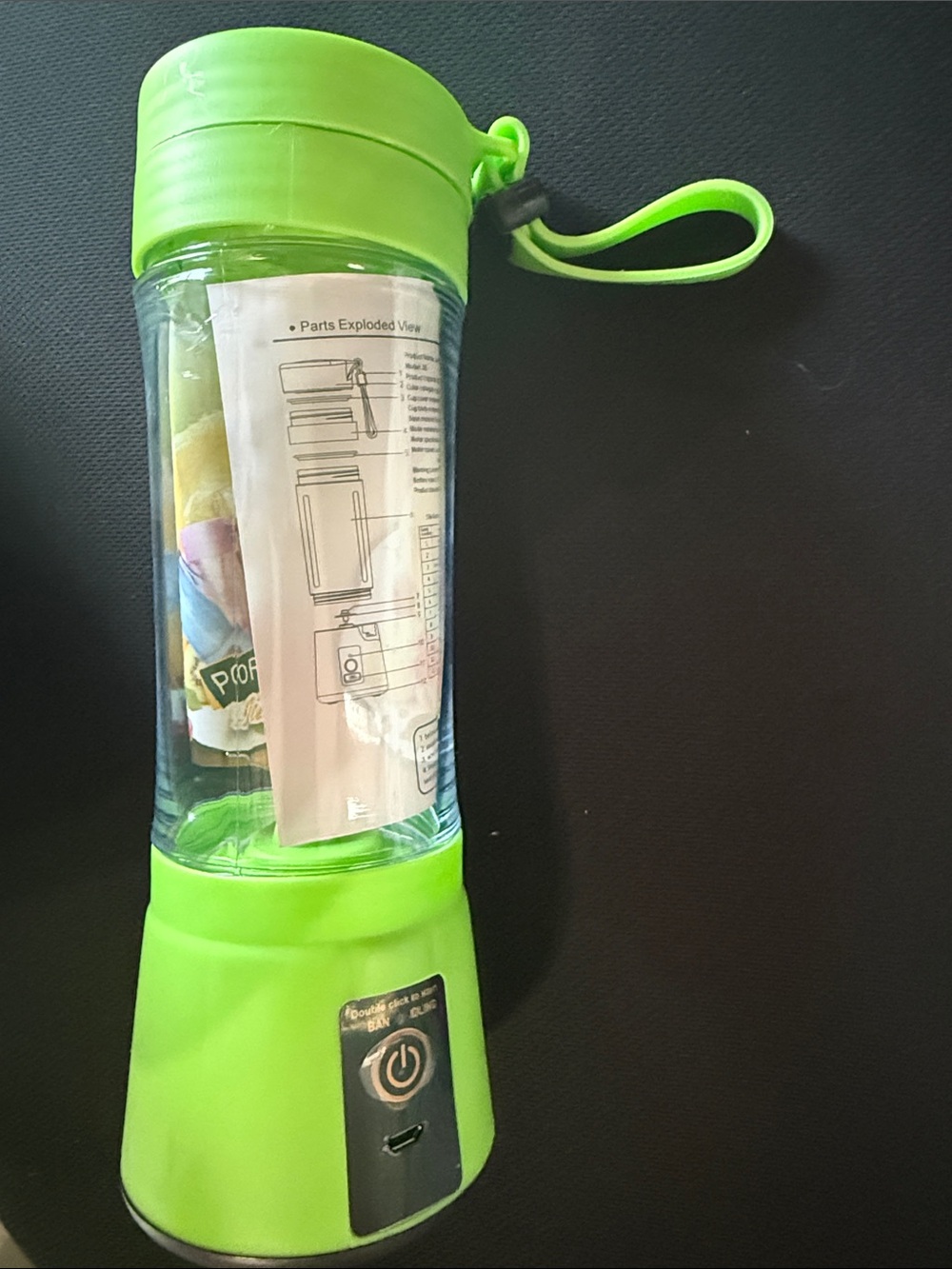Electric Personal Blender - Bright Lime Green